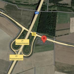 Pendlerparkplatz A71 bei Poppenhausen