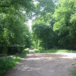 Parkplatz richtung eiserneharth segelflugplatz